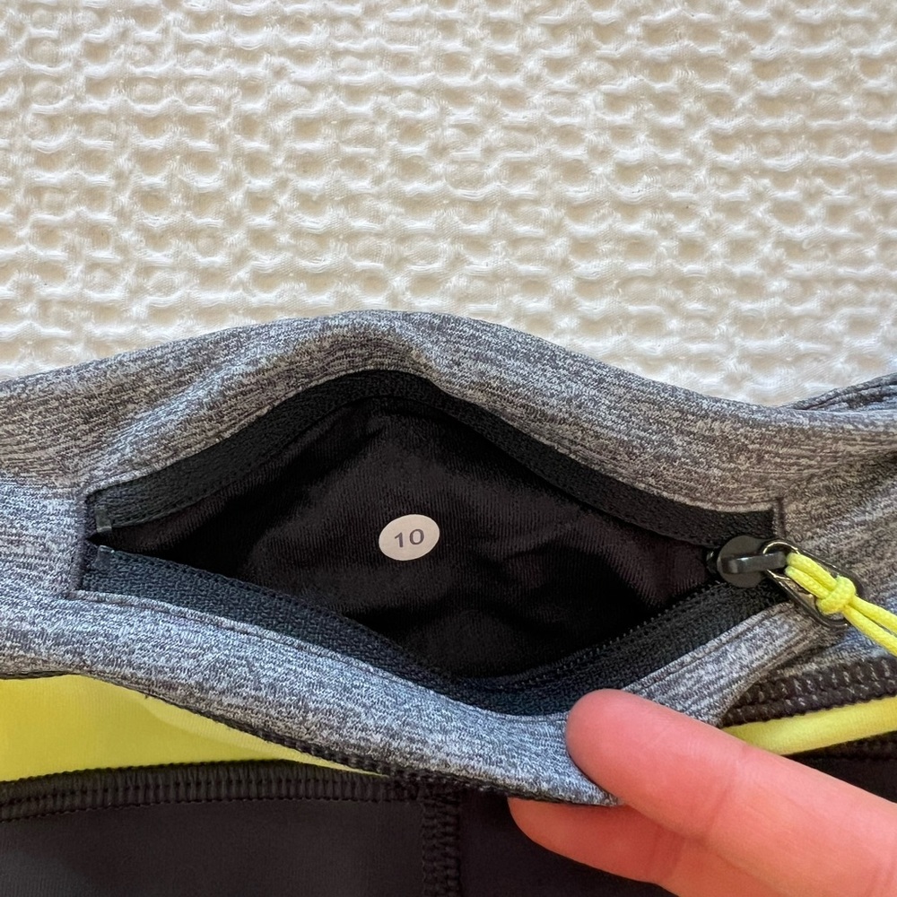 Lululemon Gray Run Inspire Crop ll Leggings - Picture 6 of 9